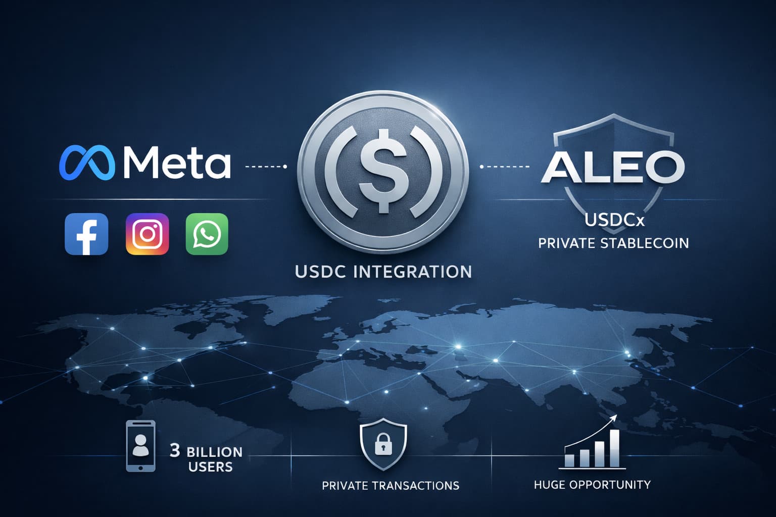 META i USDC: Nowy etap adopcji stablecoinów oraz ogromna szansa dla ekosystemu ALEO